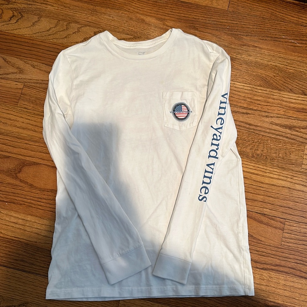 Boys long sleeve vineyard vines shirt size medium 12-14